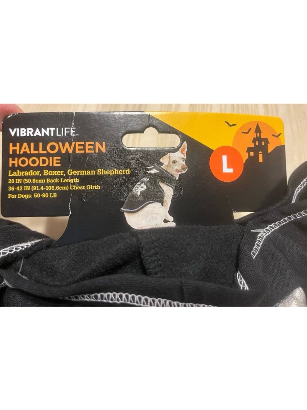 Halloween hoodie large dog costume